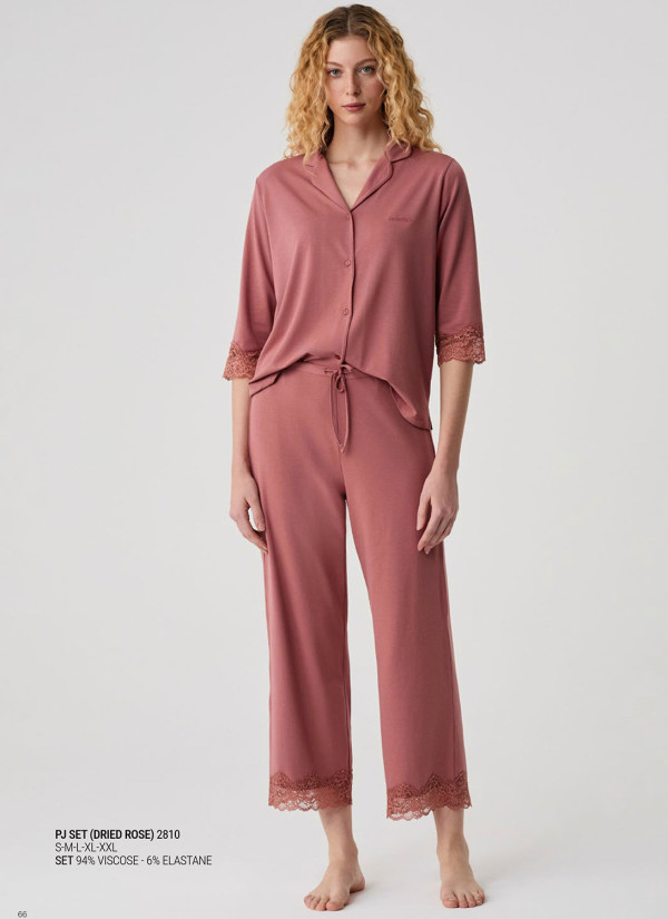 Комплект с Брюками (Сухая Роза) Catherines 2810-FW26 Catherines 2810-FW26 Dried Rose — купить оптом из Турции