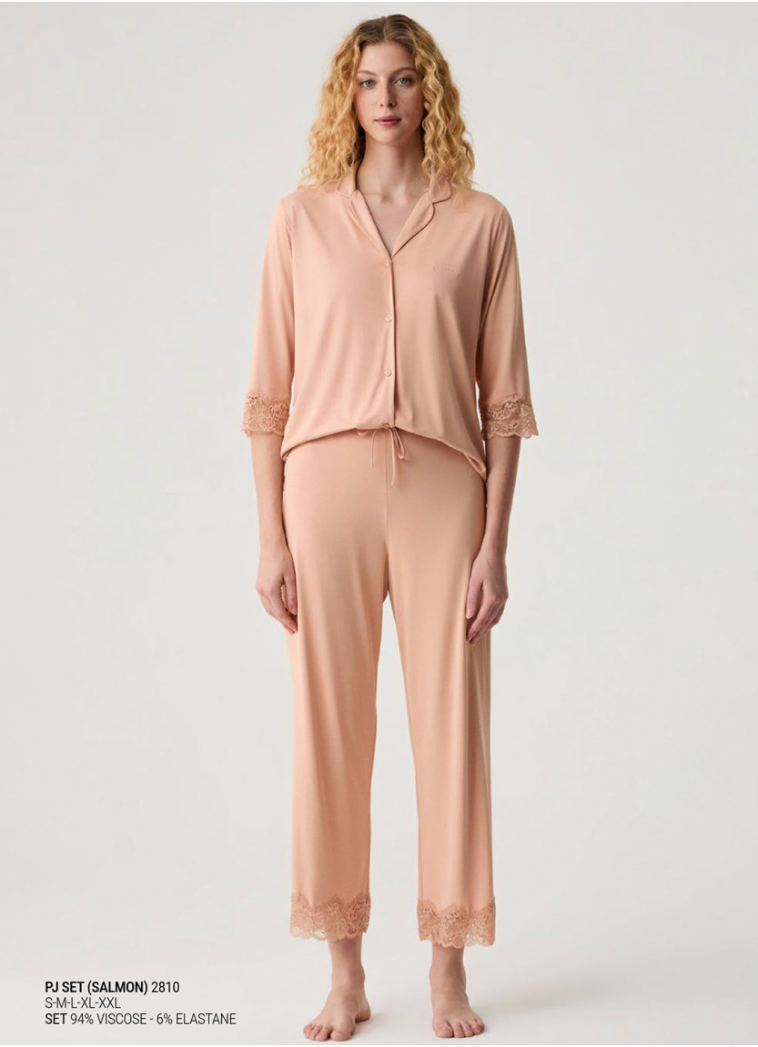 Комплект с Брюками (Лососевый) Catherines 2810-FW26