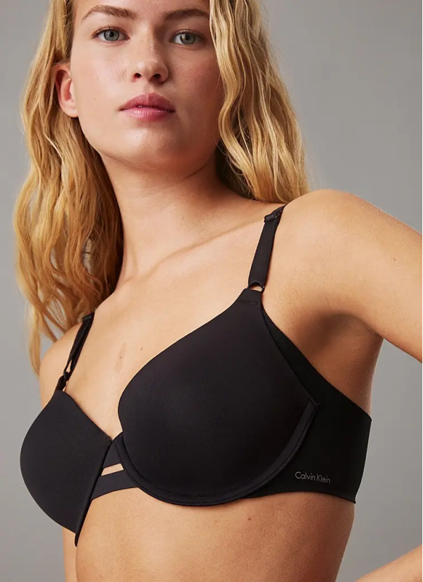 CK WOMEN INVISIBLE T-SHIRT BRA Calvin Klein 000QF1184E BLACK — Turkish textile wholesale 2