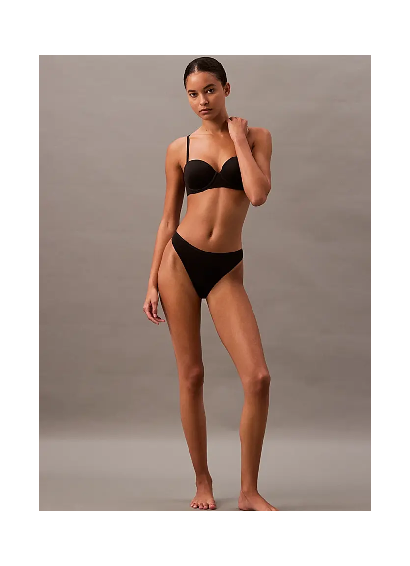 CK WOMEN PERFECTLY FIT THONG Calvin Klein LV00QF7820 BLACK — wholesale for boutiques