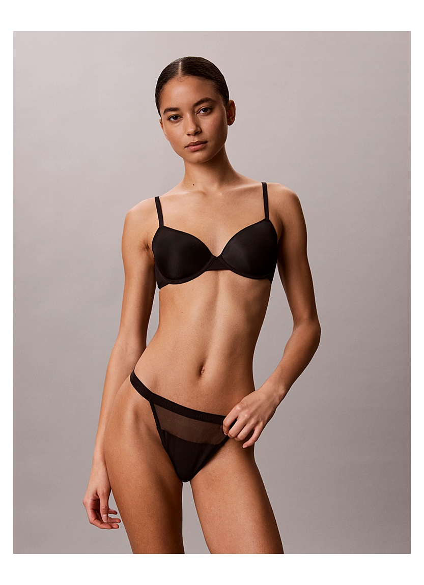 Бюстгальтер-деми Perfectly Fit с легкой подкладкой Calvin Klein Calvin Klein LV00QF8312 BLACK — турецкий текстиль оптом