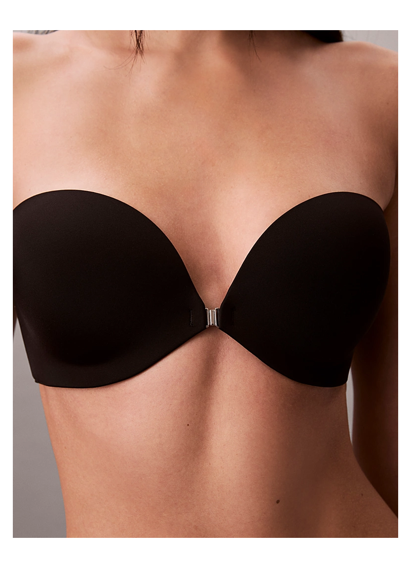 CK WOMEN PERFECTLY FIT SOLUTION FRONT CLASP PU STRAPLESS Calvin Klein LV00QF8413 BLACK — wholesale for boutiques