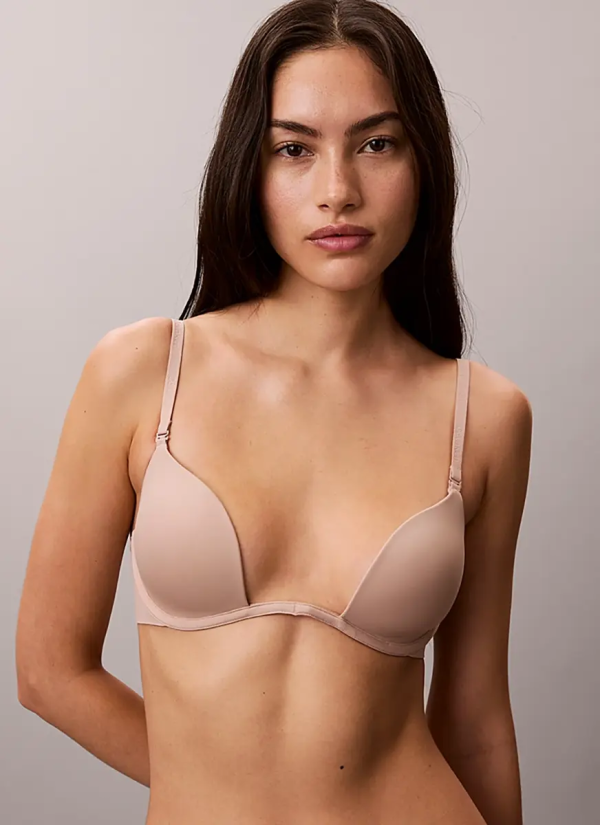 Бюстгальтер Perfectly Fit с легкой подкладкой и глубоким вырезом Calvin Klein Calvin Klein LV00QF8427 — турецкий текстиль оптом