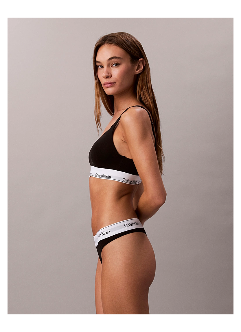 CK WOMEN ICON COTTON MODAL LIFT BRALETTE Calvin Klein LV00QF8500 BLACK — Istanbul wholesale supplier