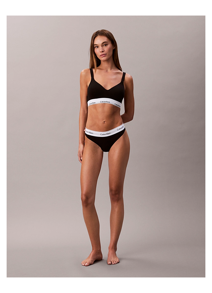 CK WOMEN ICON COTTON MODAL LIFT BRALETTE Calvin Klein LV00QF8500 BLACK — wholesale for boutiques