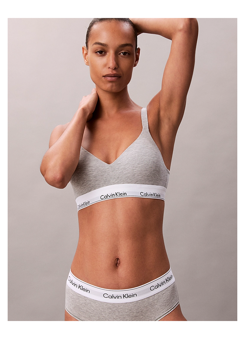 Бралетт Icon Cotton Modal с поддержкой Calvin Klein Calvin Klein LV00QF8500 GREY — турецкий текстиль оптом