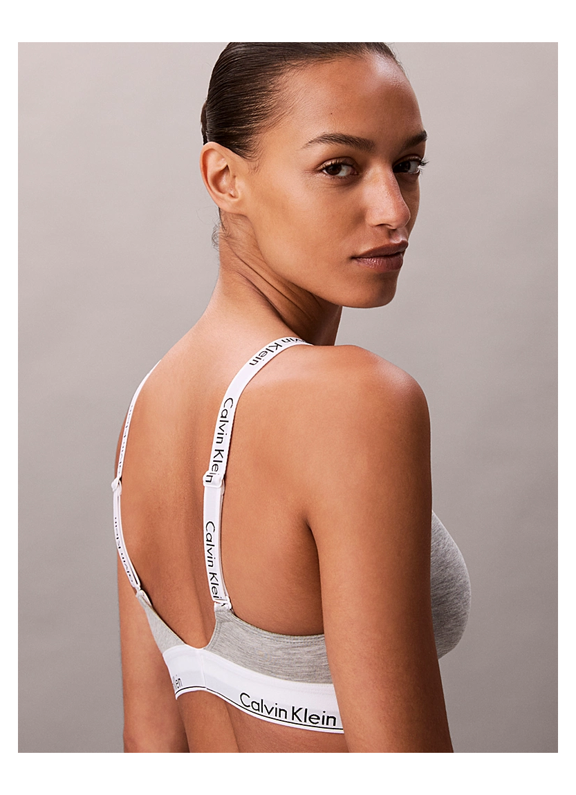 Бралетт Icon Cotton Modal с легкой подкладкой Calvin Klein Calvin Klein LV00QF8504 GREY — оптом для магазинов и бутиков
