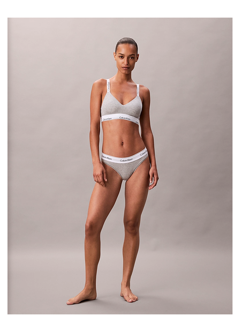 Бралетт Icon Cotton Modal с легкой подкладкой Calvin Klein Calvin Klein LV00QF8504 GREY — турецкий текстиль оптом