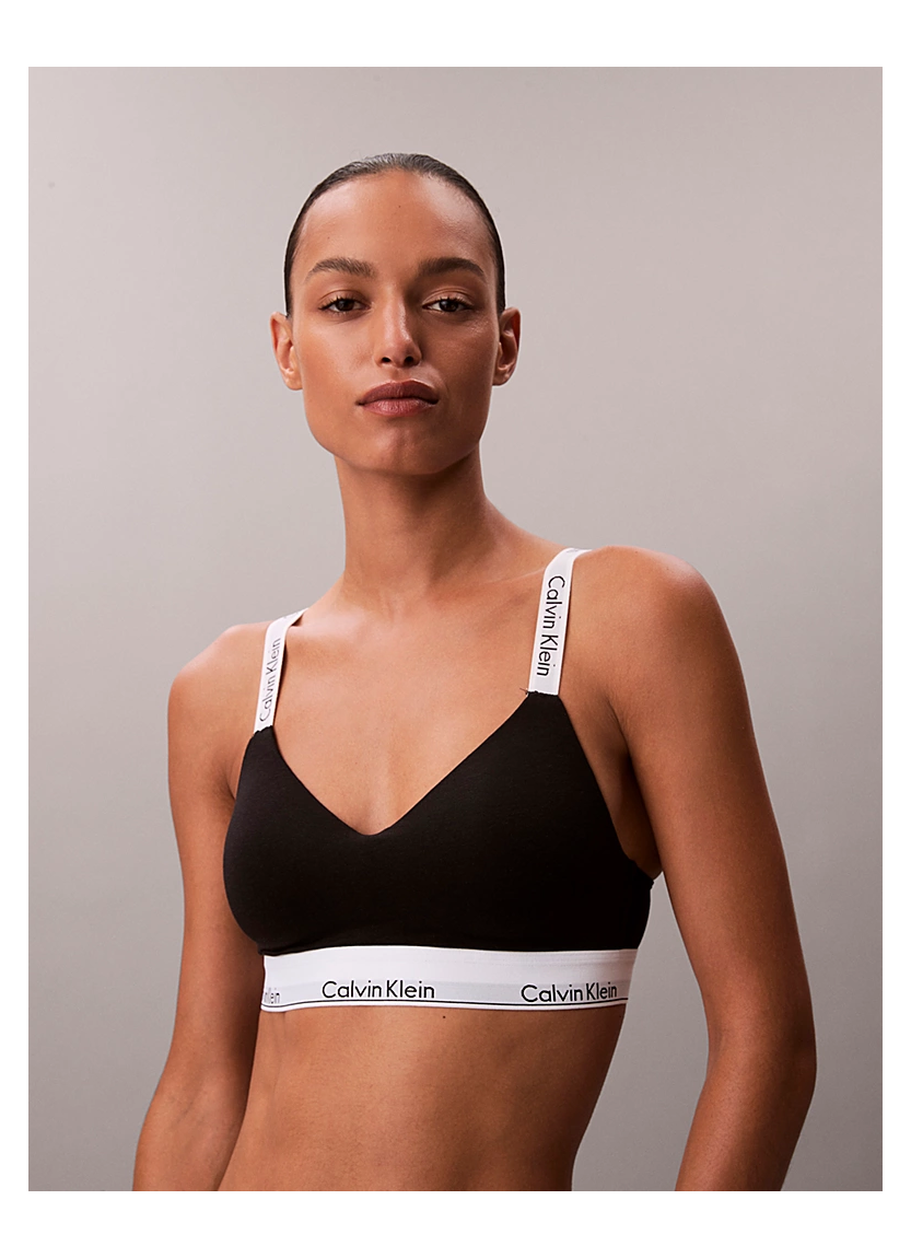 Бралетт Icon Cotton Modal с легкой подкладкой Calvin Klein Calvin Klein LV00QF8504 BLACK — оптом для магазинов и бутиков