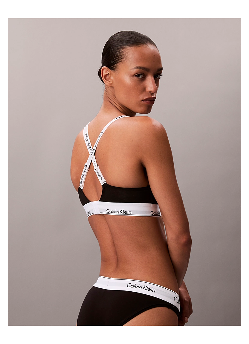Бралетт Icon Cotton Modal с легкой подкладкой Calvin Klein Calvin Klein LV00QF8504 BLACK — турецкий текстиль оптом