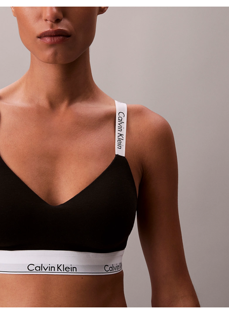 Бралетт Icon Cotton Modal с легкой подкладкой Calvin Klein Calvin Klein LV00QF8504 BLACK — турецкий текстиль оптом
