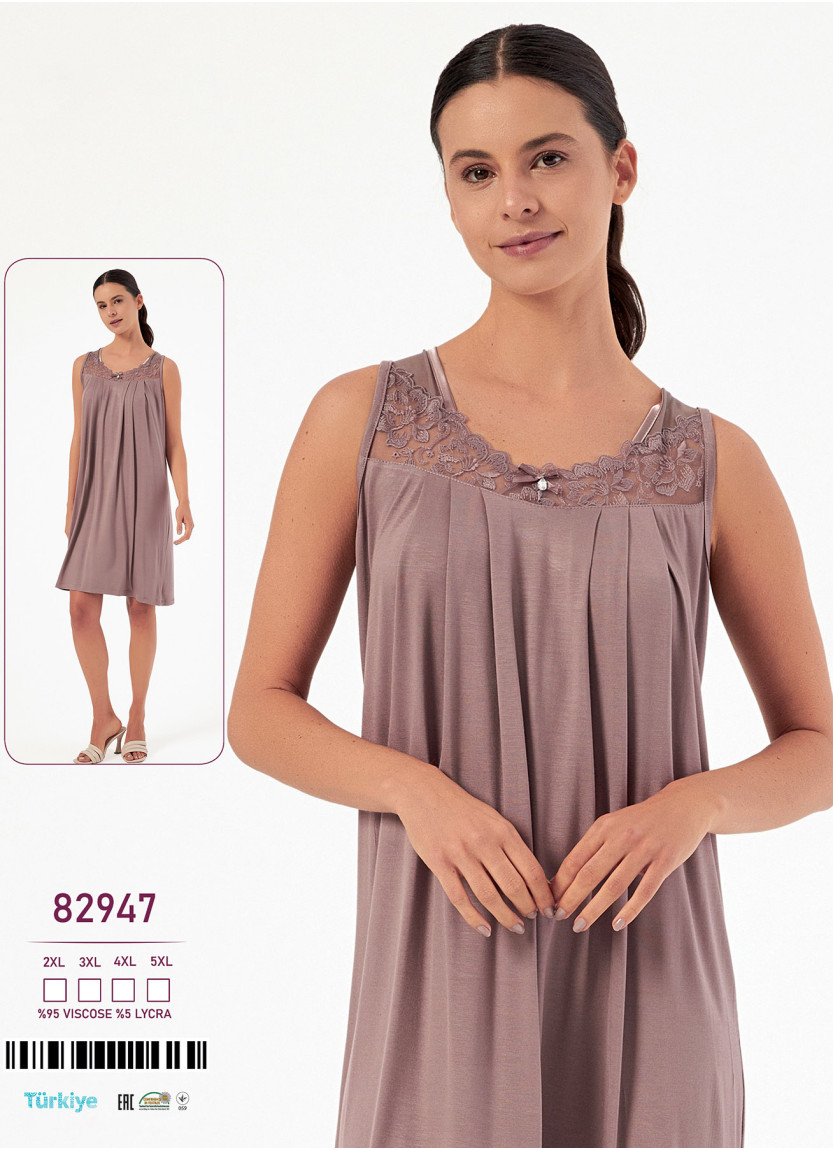 Caroline 82947 women's viscose tunic (2XL+3XL+4XL+5XL) — wholesale from Turkey