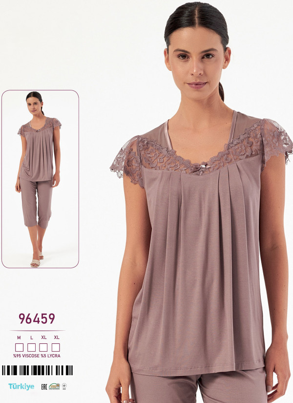 Женский Комплект с Капри Вискоза (M+L+XL+XL) Caroline 96459