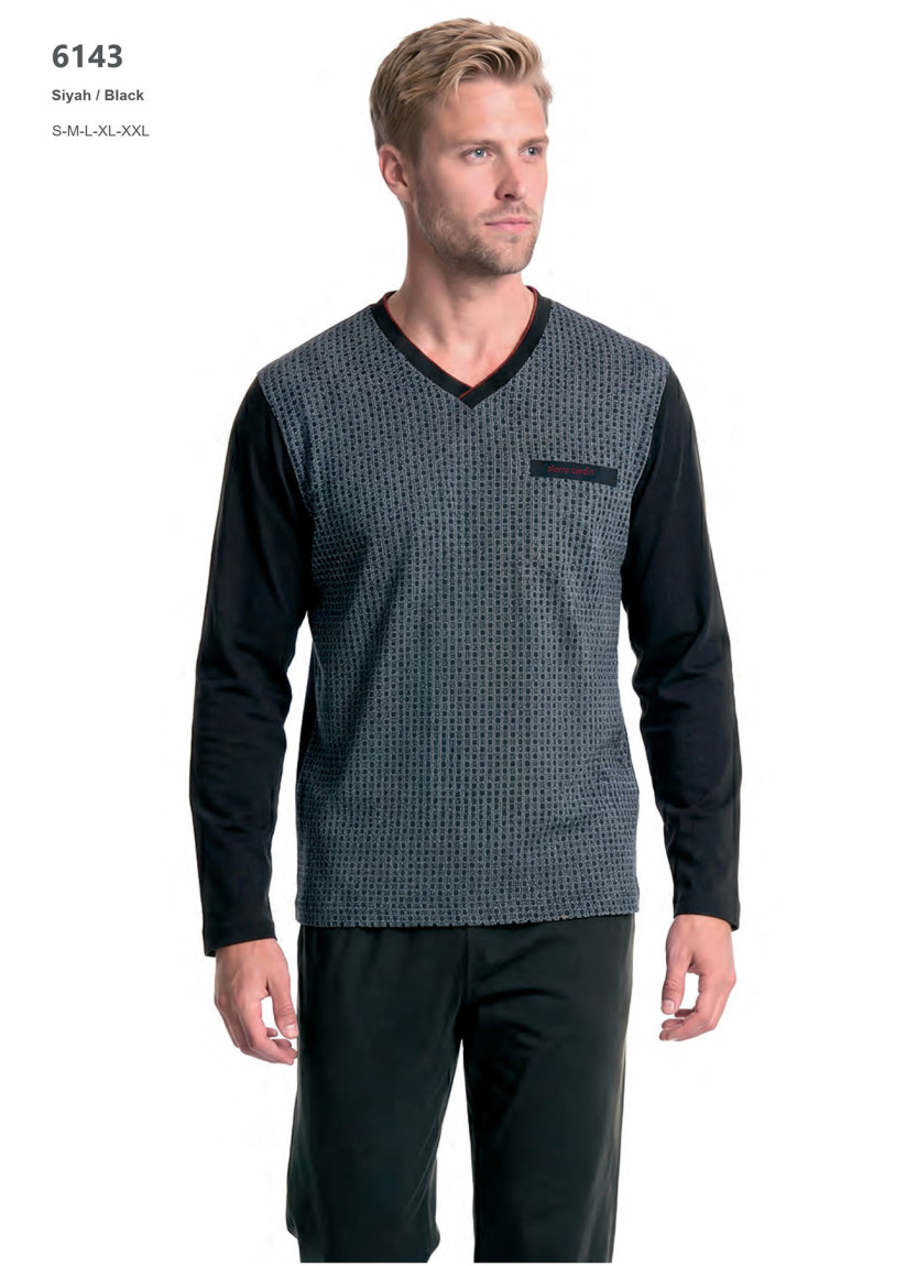 Мужская Пижама Pierre Cardin 6143 Черный