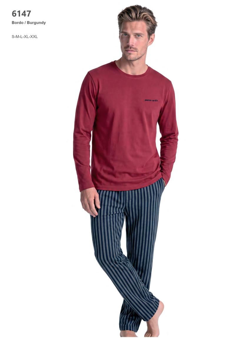 Мужская Пижама Pierre Cardin 6147 Бордовый