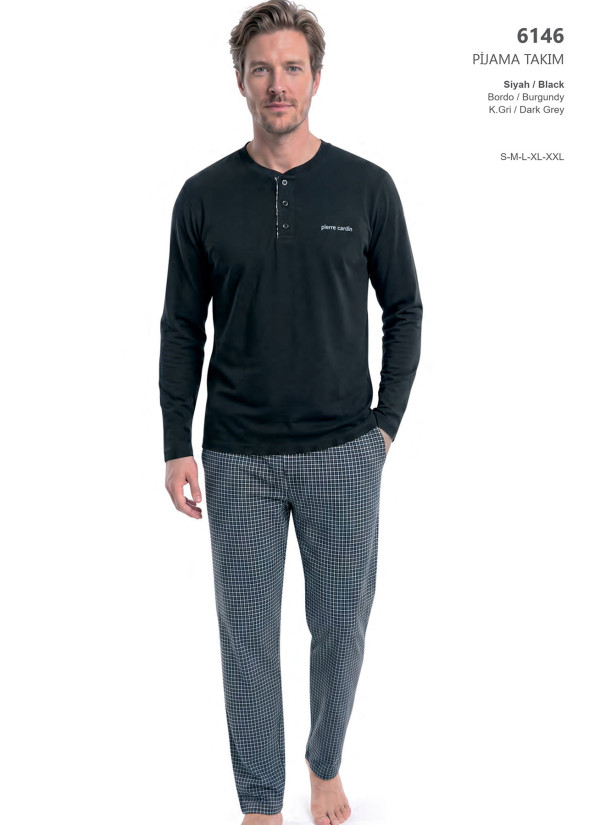 Мужская Пижама Pierre Cardin 6146 Черный