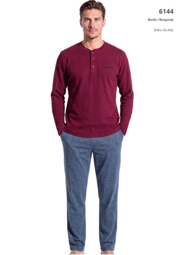 Мужская Пижама Pierre Cardin 6144 Бордовый