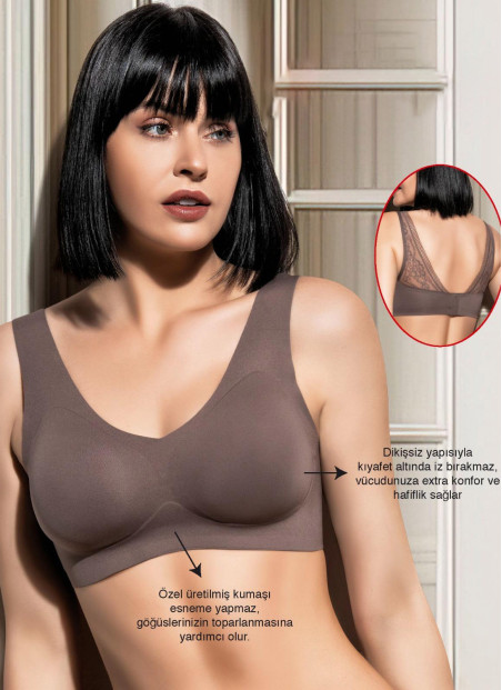 Women’s Seamless Wireless Invisible Minimizer Bra Daria Dy-Yıldız