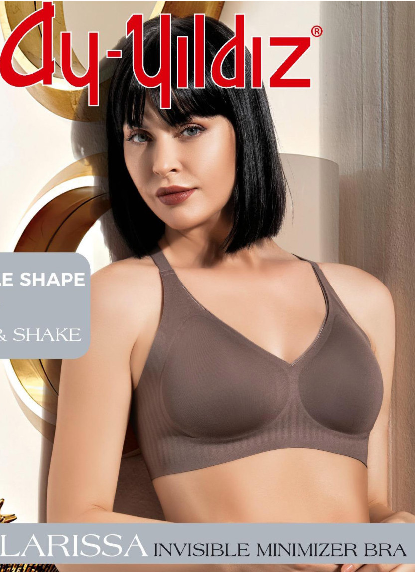 Women’s Seamless Wireless Invisible Minimizer Bra Larissa Latte Ay-Yıldız