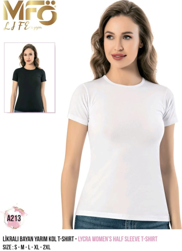 Women’s Cotton Lycra T-Shirt MFO Life A213