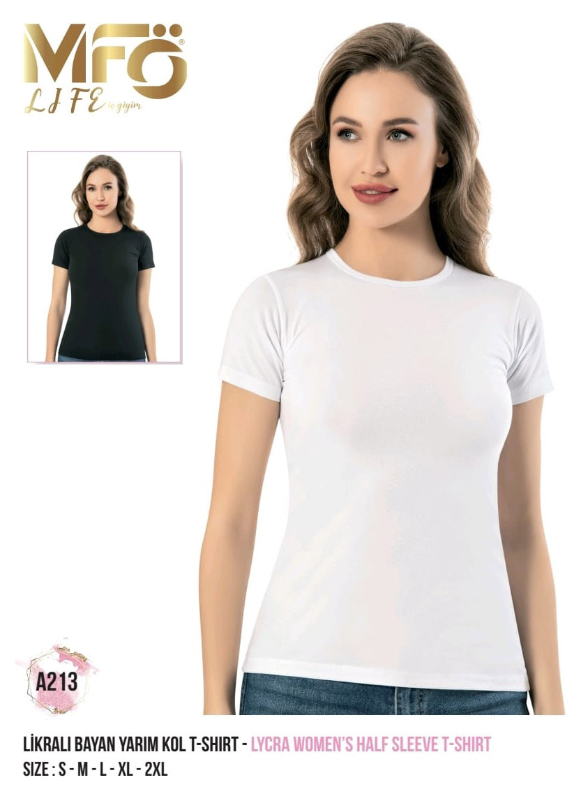 Women’s Cotton Lycra T-Shirt MFO Life A213