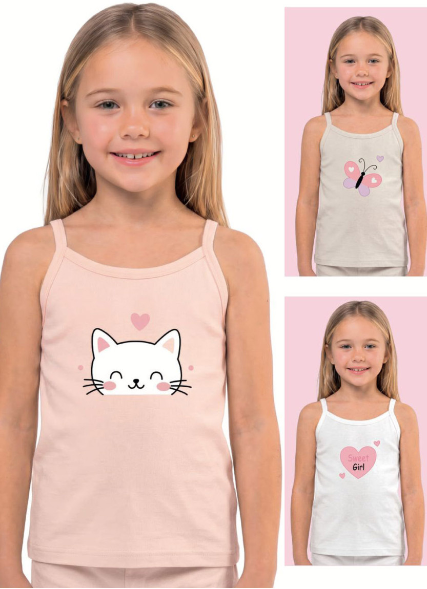 Camisoles for Girls' (Assorted) 3 pcs/pack. Donwear 2313