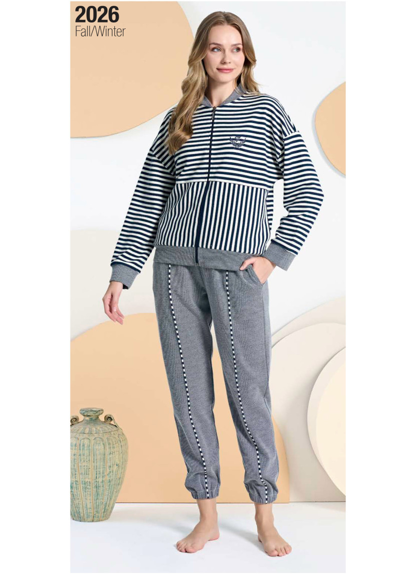 Feyza 5422 Women's Set with Trousers Lacivert
