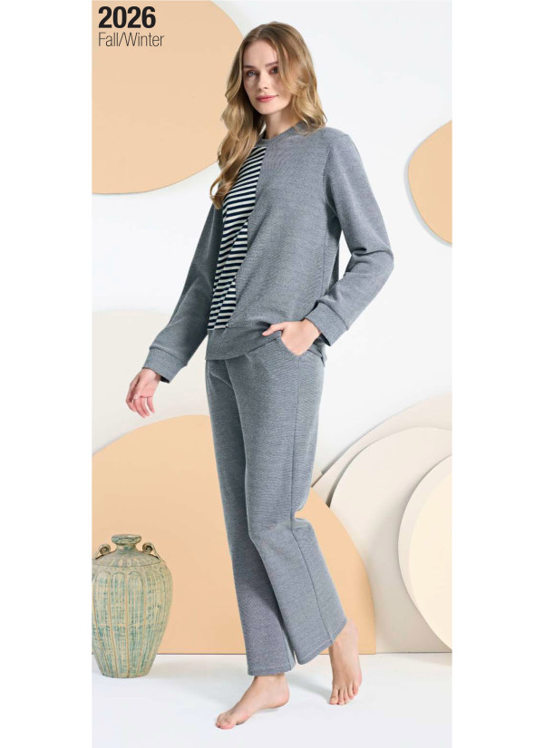 Feyza 5423 Women's Set with Trousers Lacivert