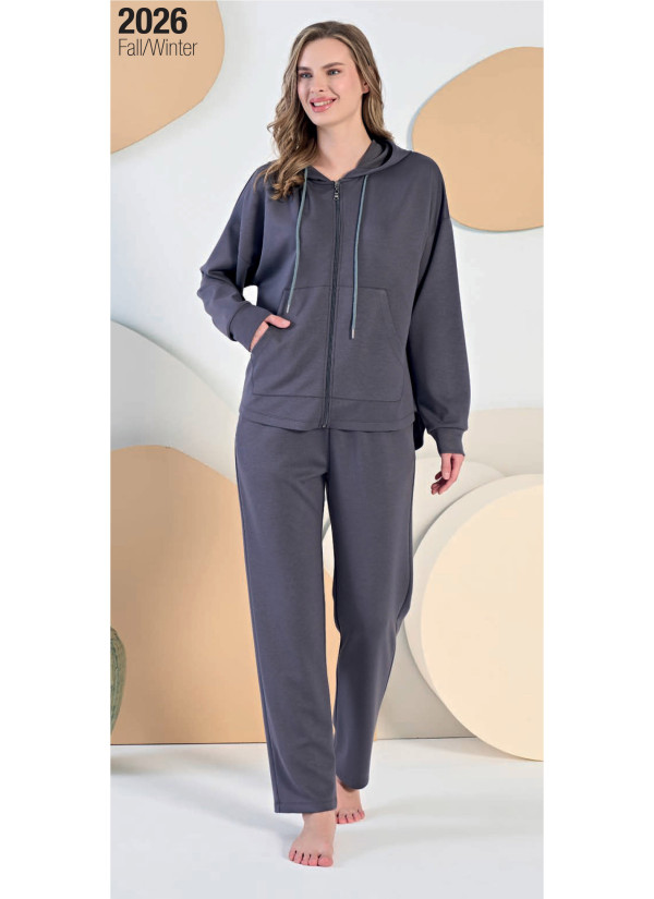 Feyza 5425 Women's Set with Trousers Füme