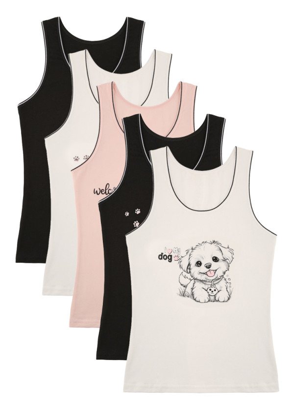 Donella 4971YB1 — camisoles for girls wholesale from Turkey