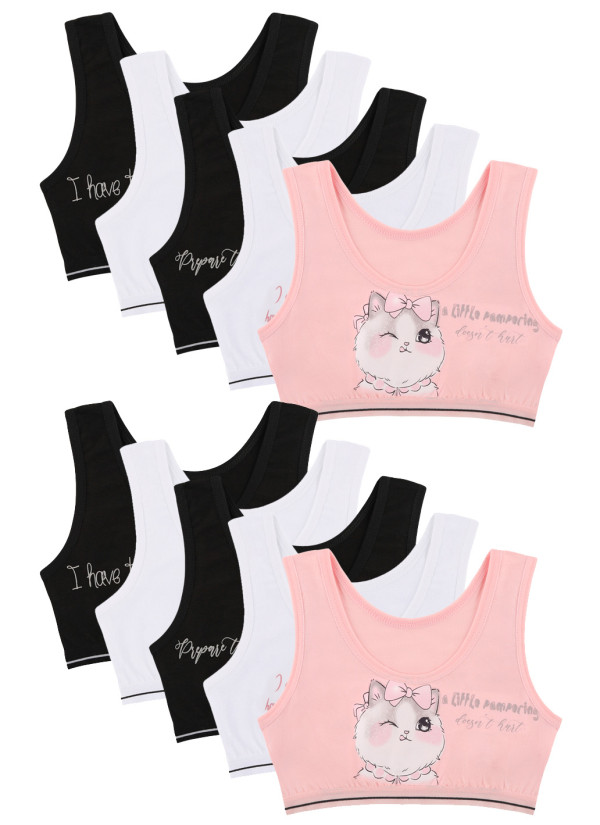 Donella 4571XB21 — girls' bra tops wholesale from Turkey
