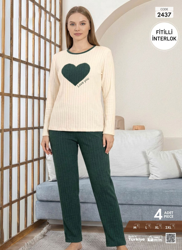 Pijamo 2440 Interlock Women's Pajama Set (M+L+XL+2XL)