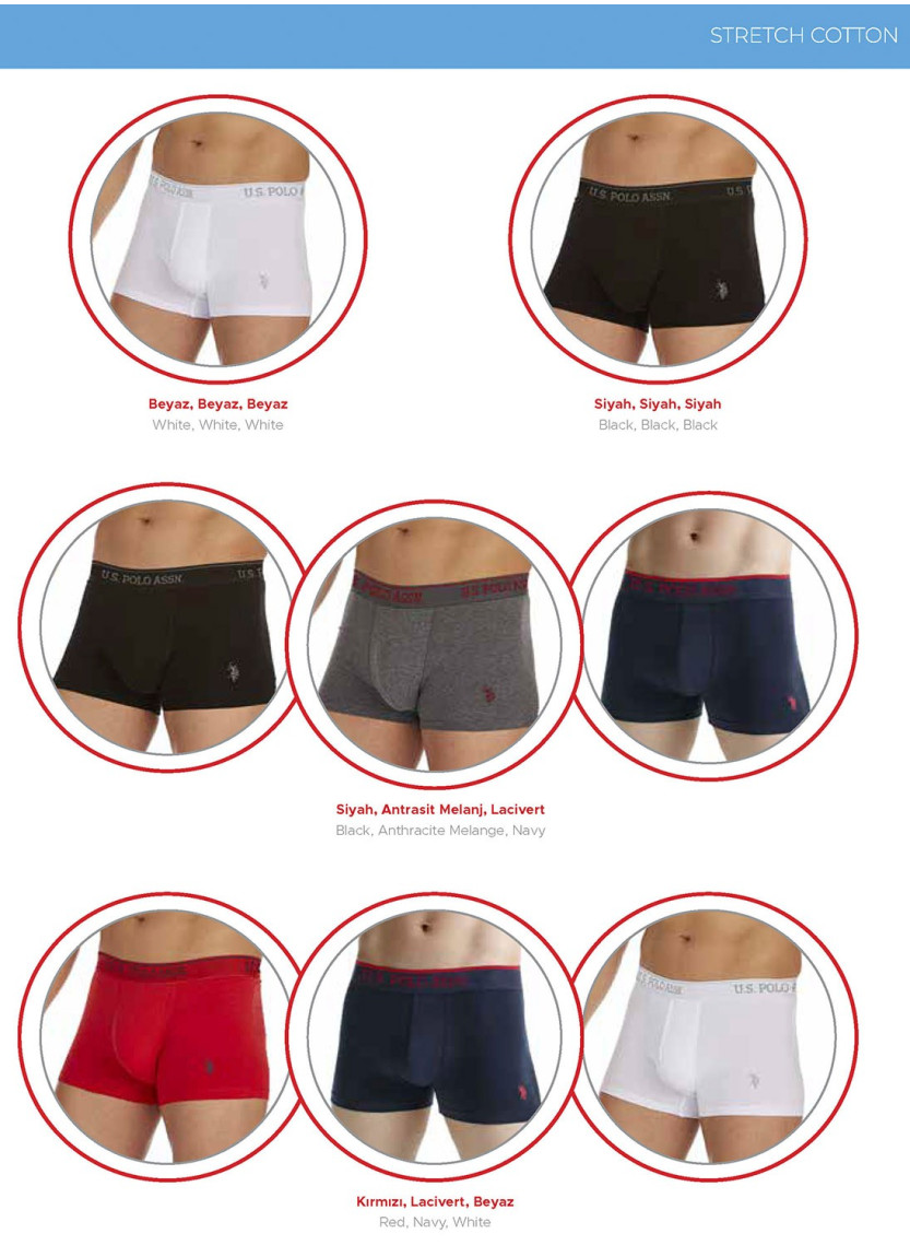 Men's 3-Pack Boxer Briefs U.S. Polo Assn. 80097