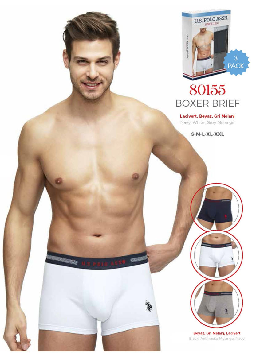Men's Modal 3-Pack Boxer Briefs U.S. Polo Assn. 80155