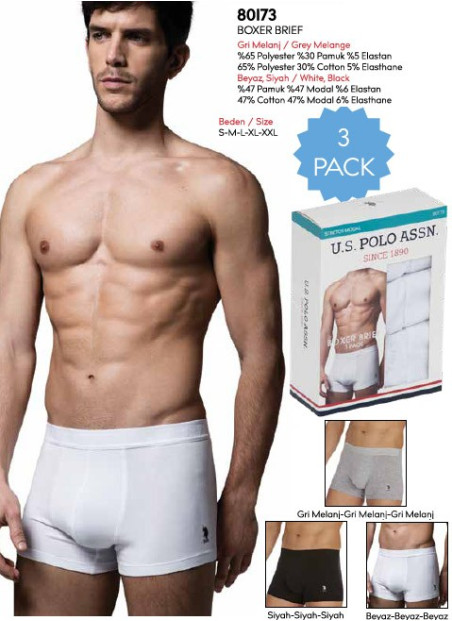 Men's Modal 3-Pack Boxer Briefs U.S. Polo Assn. 80173