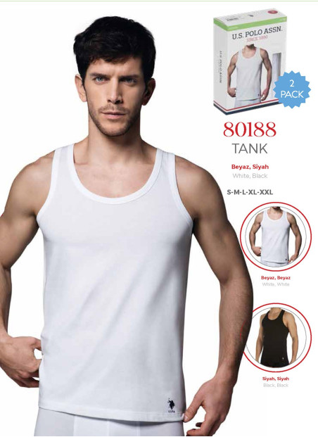 Men's 2-Pack Tank Tops U.S. Polo Assn. 80188