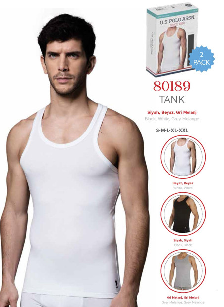 Men's Modal 2-Pack Tank Tops U.S. Polo Assn. 80189
