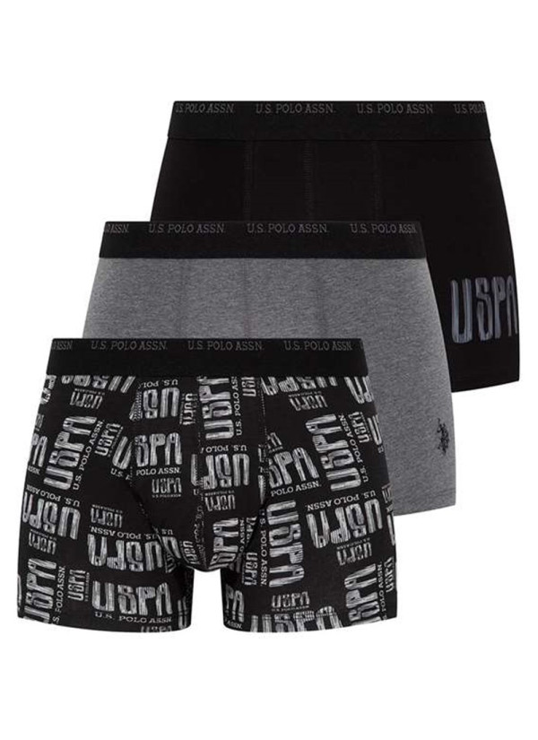 Men's Cotton Boxer Briefs, 3 Pcs U.S. Polo Assn. 80338 2