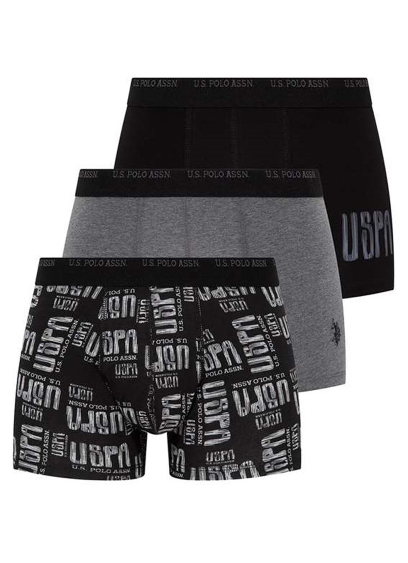 Men's Cotton Boxer Briefs, 3 Pcs U.S. Polo Assn. 80338