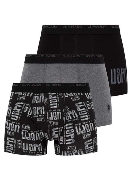 Men's Cotton Boxer Briefs, 3 Pcs U.S. Polo Assn. 80338