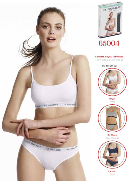Women’s Bralette and Briefs Set U.S. Polo Assn. 65004