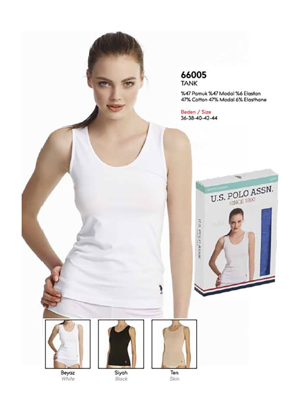 Women’s Wide-Strap Tank Tops U.S. Polo Assn. 66005 2