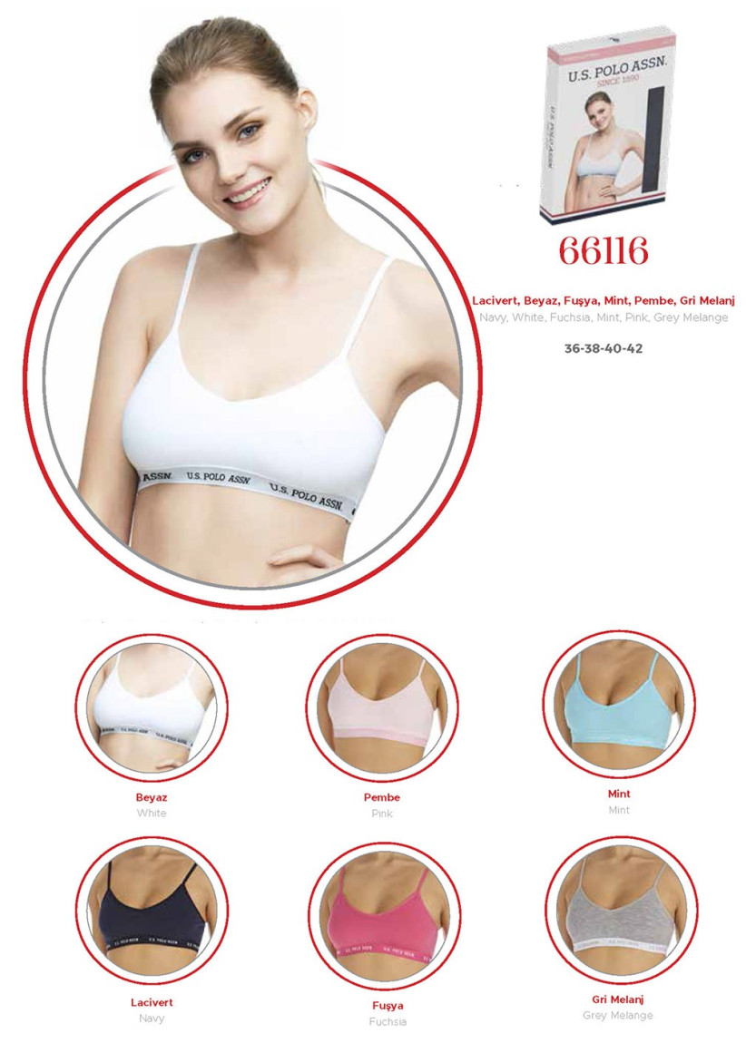 Women’s Padded Bralettes U.S. Polo Assn. 66116