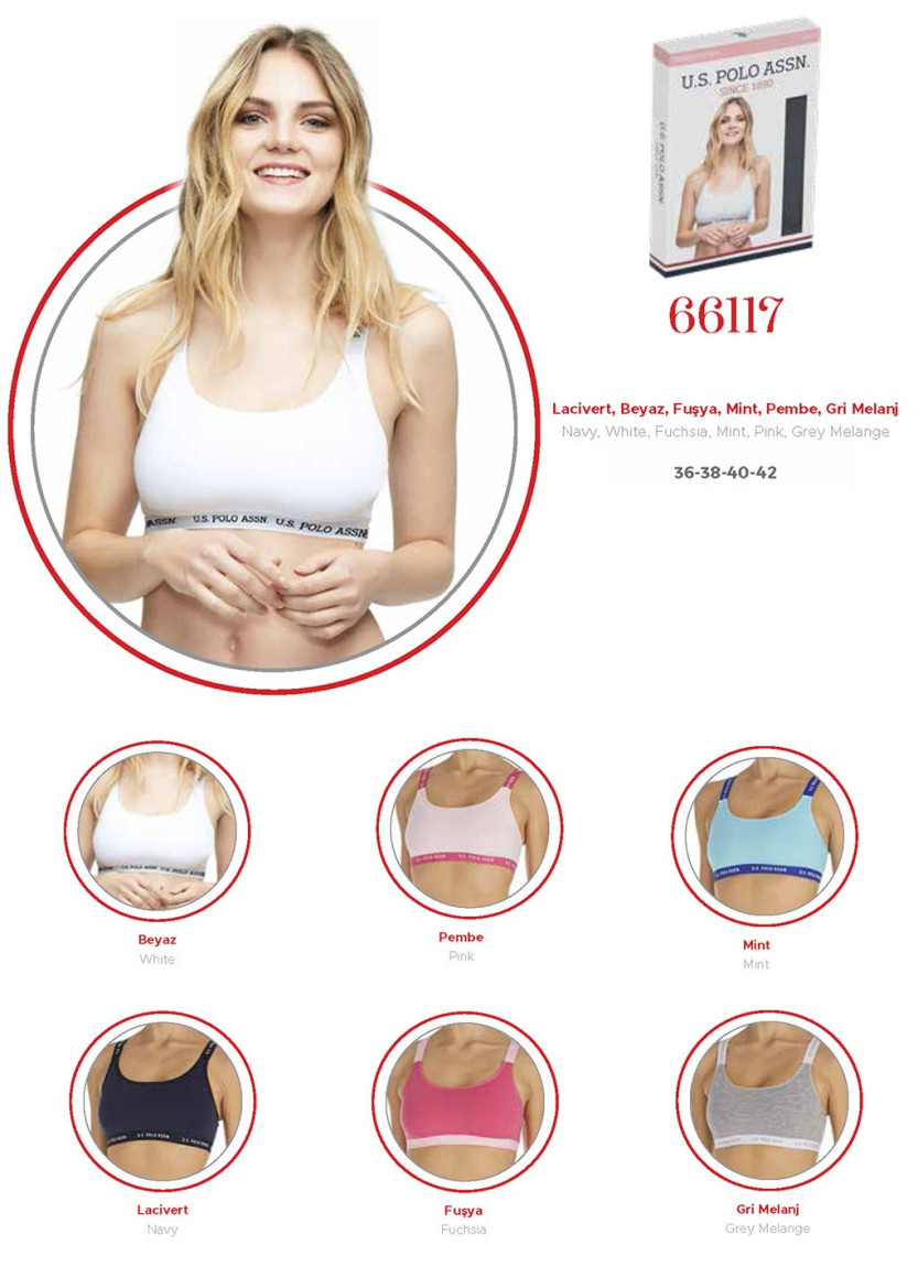 Women’s Cross-Strap Bralettes U.S. Polo Assn. 66117