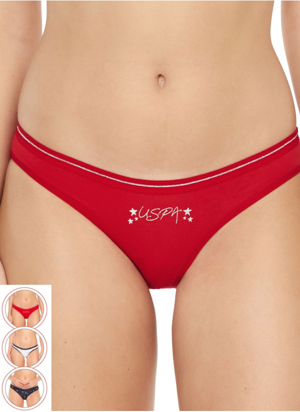Women’s Briefs, 3 Pcs U.S. Polo Assn. 66317