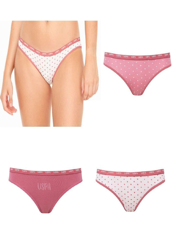 Women’s Briefs, 3 Pcs U.S. Polo Assn. 66329 2