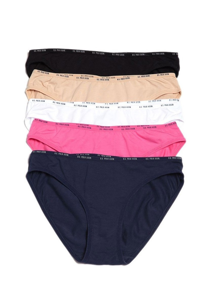 Women’s Low-Rise Briefs, 5 Pcs U.S. Polo Assn. 67001