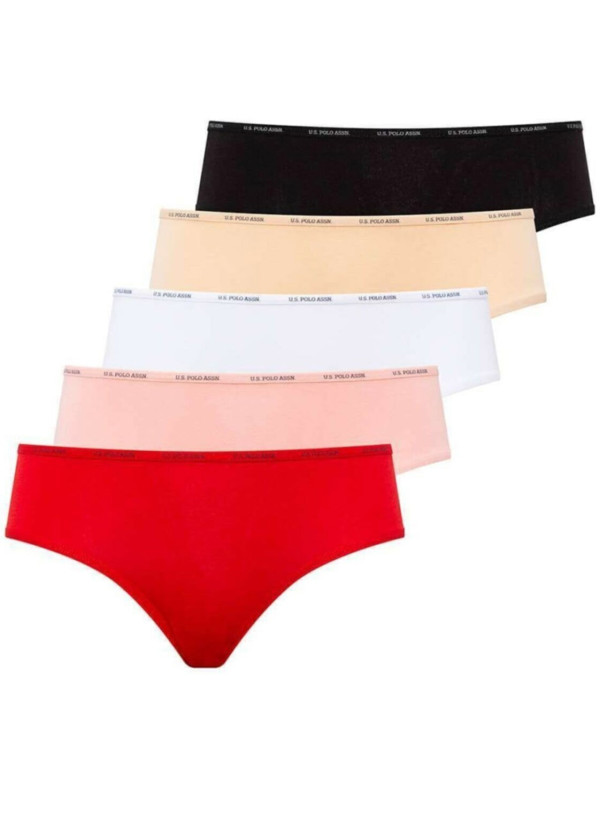Women’s High-Rise Briefs, 5 Pcs U.S. Polo Assn. 67002 2