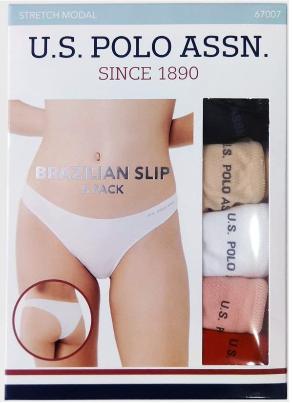 Women’s Brazilian Briefs, 5 Pcs U.S. Polo Assn. 67007 2