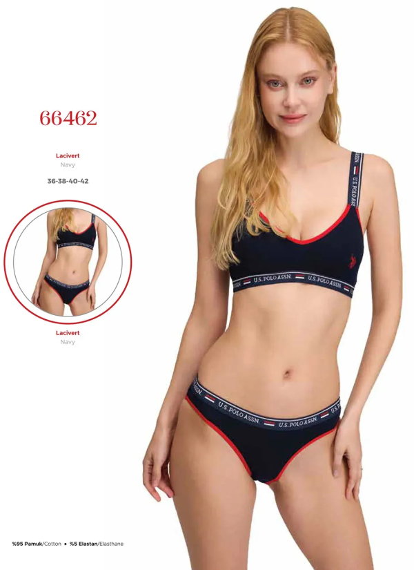 Женский Комплект: Бюстье и Трусы-Слипы U.S. Polo Assn. 66462